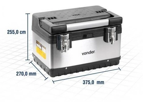 Caixa Baú Plástica/Inox CBI020 Vonder Caixa Baú Plástica/Inox CBI020 Vonder