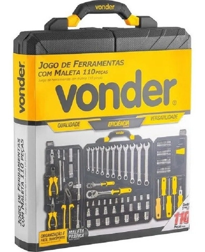 Jogo de ferramentas com 110 peças embalagem fechada VONDER