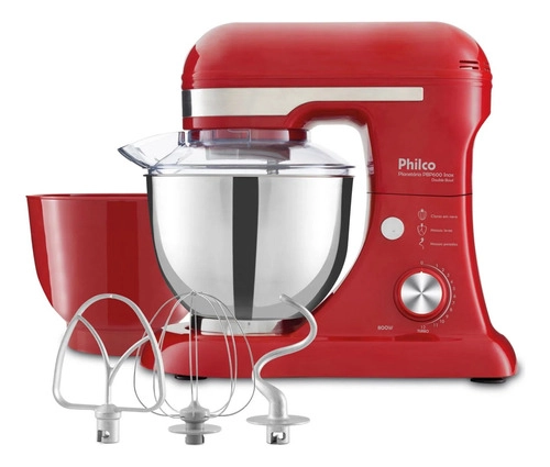 Batedeira Planetária PBP600V Turbo Inox Double Bowl 600W Philco 110V Batedeira Planetária PBP600V Turbo Inox Double Bowl 600W Philco 110V