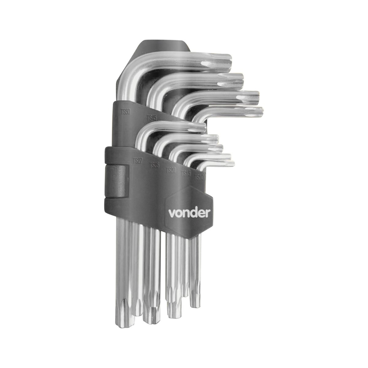 Jogo de chaves pentalobular TS10 a TS50 com 9 peças VONDER 