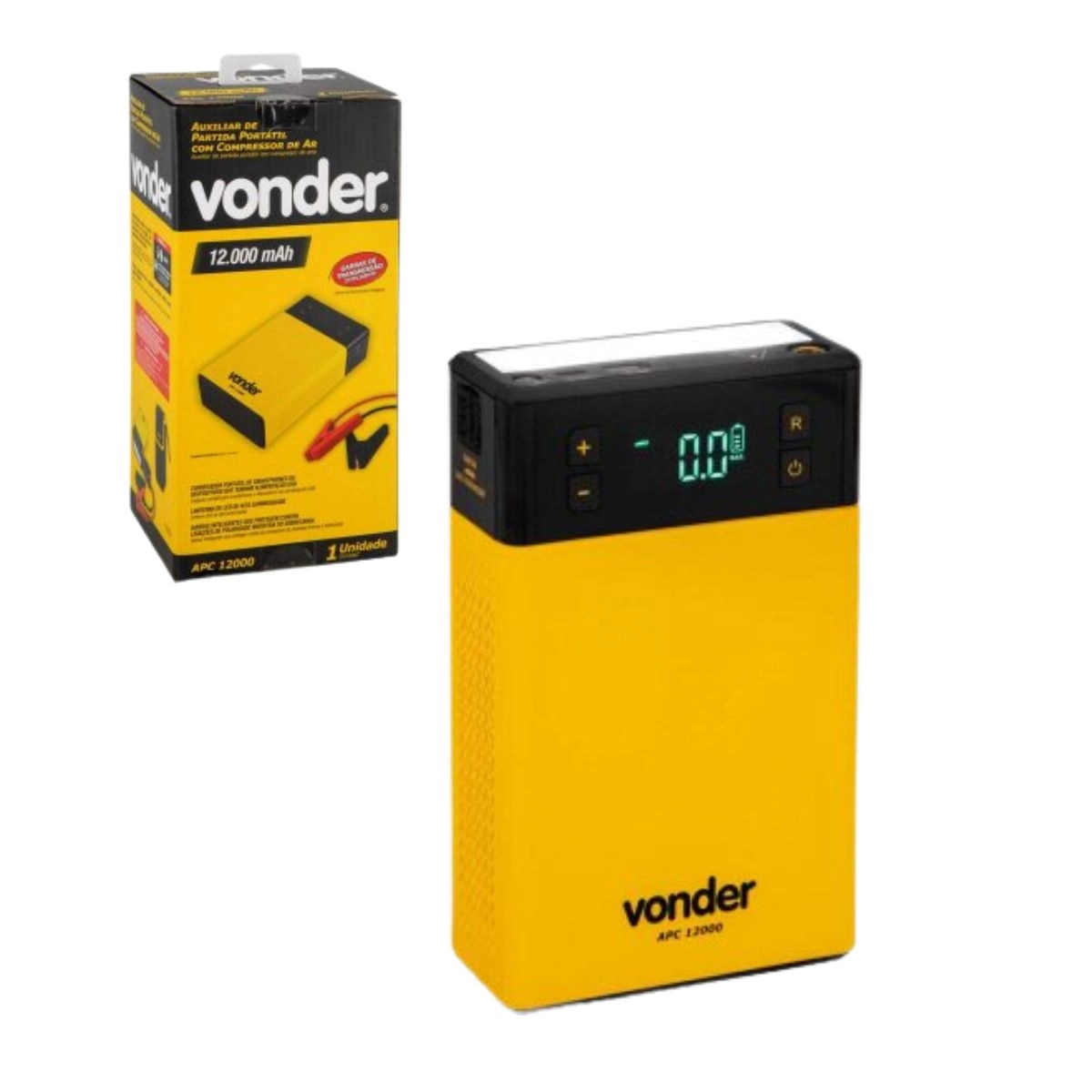 Auxiliar partida portátil+compressor de ar APC12000 VONDER Auxiliar partida portátil+compressor de ar APC12000 VONDER