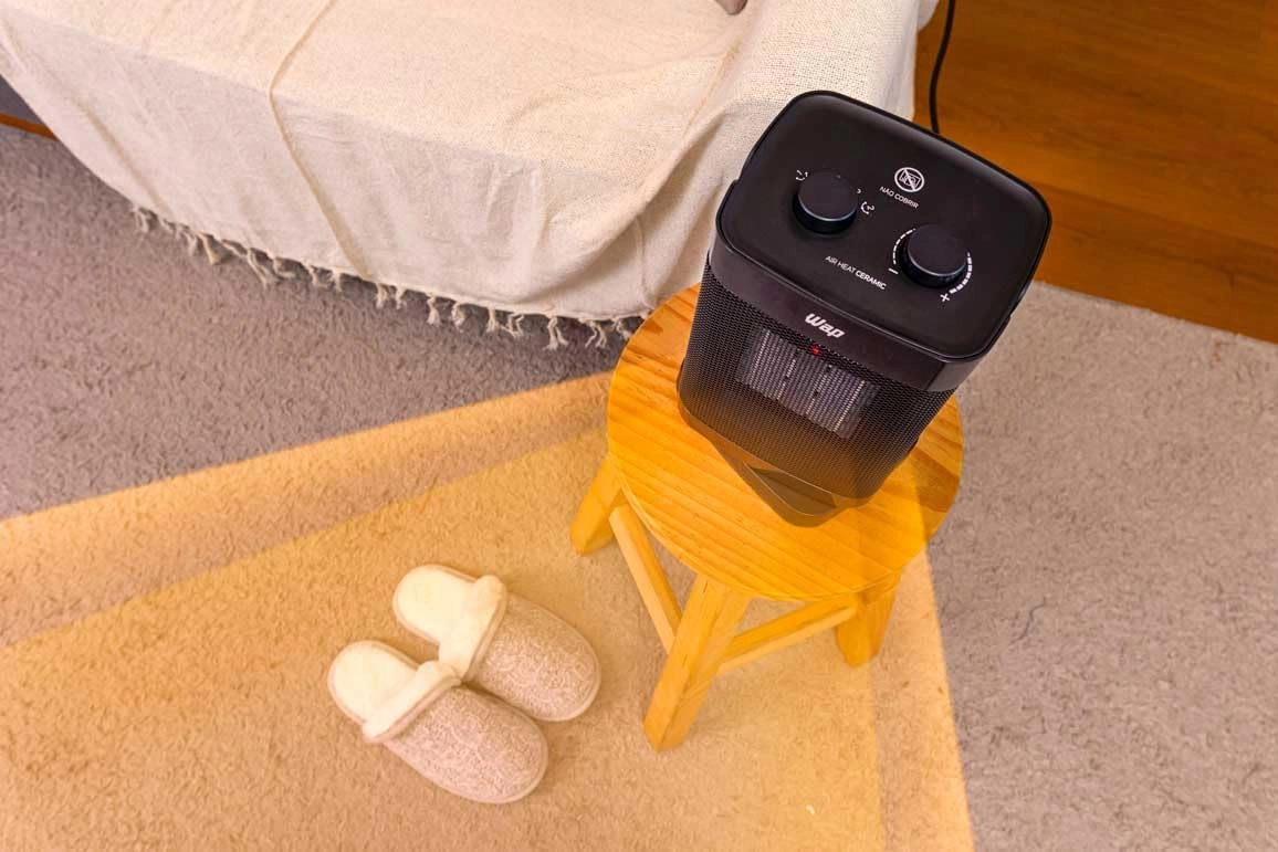 Aquecedor de Ar Elétrico Portátil Air Heat Ceramic Wap