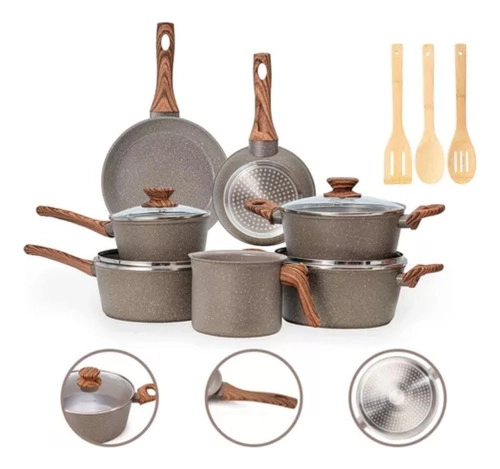 Jogo De Panelas Antiaderente Cerâmica Mimo Style Jogo De Panelas Antiaderente Cerâmica Mimo Style