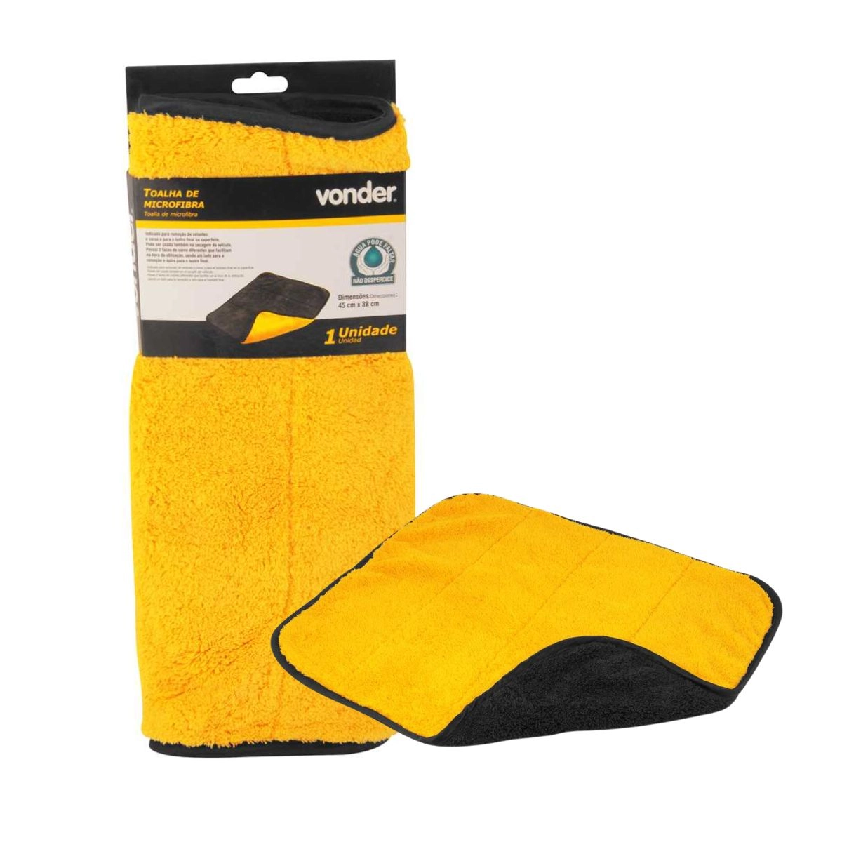Toalha de microfibra dupla face 45 x 38 420 g/m² VONDER