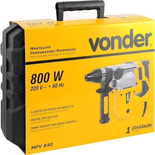Martelete Rompedor Perfurador 800w MPV840 Vonder Martelete Rompedor Perfurador 800w MPV840 Vonder