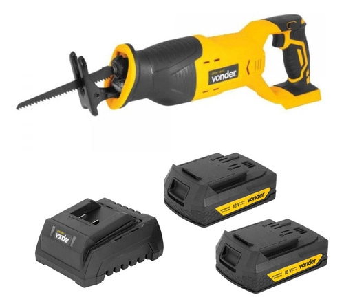 Kit Vonder - 01Serra Sabre 18V ISSV1822 + 02 Bateria 2Ah IBV1802 + 01 Carregador ICBV1805