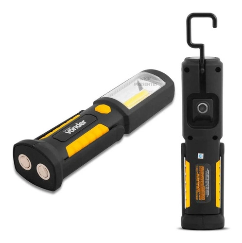 Lanterna recarregável de inspeção 2W COB 3 LEDs LR180I VONDER Lanterna recarregável de inspeção 2W COB 3 LEDs LR180I VONDER