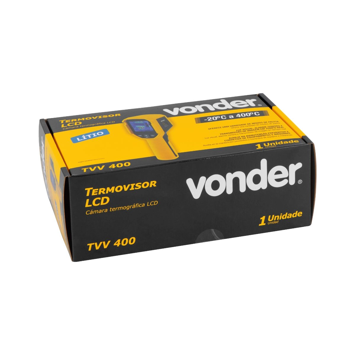 Câmera termovisora -20°C a 400°C LCD TVV400 VONDER Câmera termovisora -20°C a 400°C LCD TVV400 VONDER