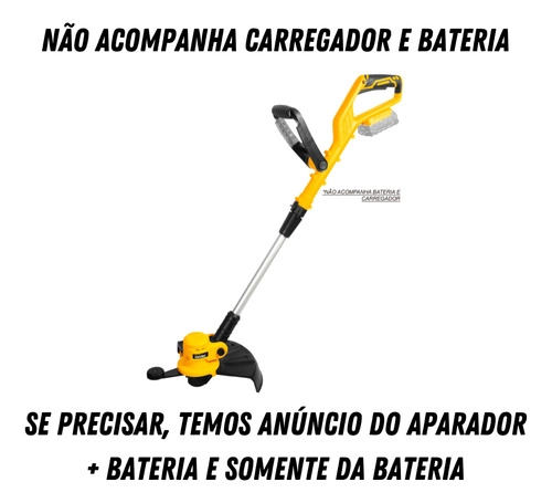 Aparador de grama bateria intercambiável de 18V sem bateria e sem carregador IAGV1801 VONDER Aparador de grama bateria intercambiável de 18V sem bateria e sem carregador IAGV1801 VONDER