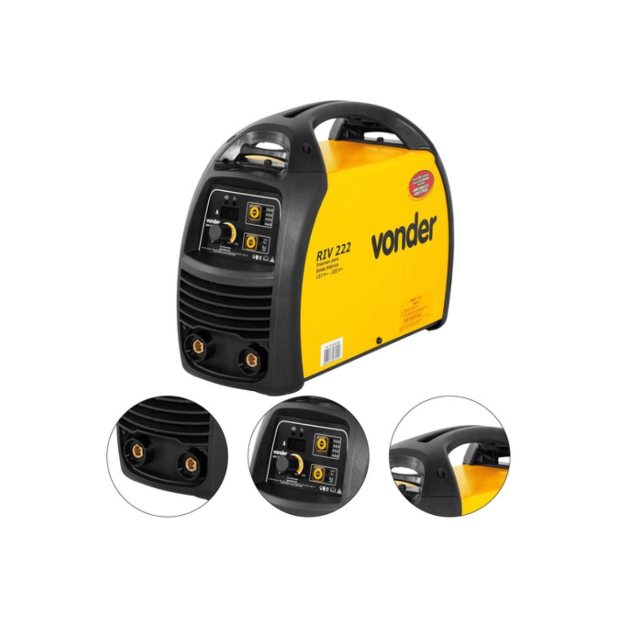 Maquina Inversora Solda RIV222 Bivolt + 2 Esquadros VONDER