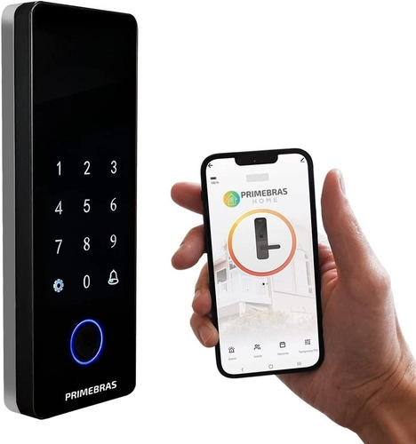 Fechadura Biometrica Athenas Madeira Bluetooth PRIMEBRAS Fechadura Biometrica Athenas Madeira Bluetooth PRIMEBRAS