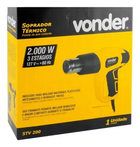 Soprador Térmico Vonder STV200 2000W Soprador Térmico Vonder STV200 2000W