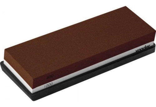 Pedra para afiar 6"dupla face retangular VONDER PLUS Pedra para afiar 6"dupla face retangular VONDER PLUS