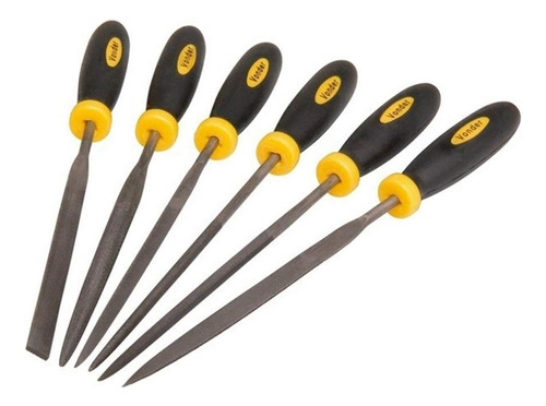 Jogo de limas agulha com cabo com 6 peças VONDER 
