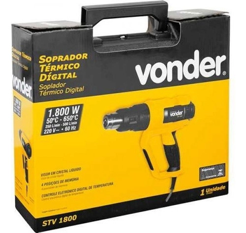 Soprador Térmico Digital Vonder STV1800 1800W 220V