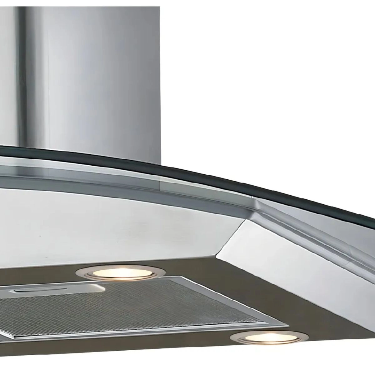 Coifa de Ilha Island 90 cm Vidro Fischer Coifa de Ilha Island 90 cm Vidro Fischer