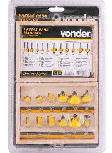 Kit Vonder - 01 Tupia Manual Elétrica 500w 6mm TLV506 220v + Fresas