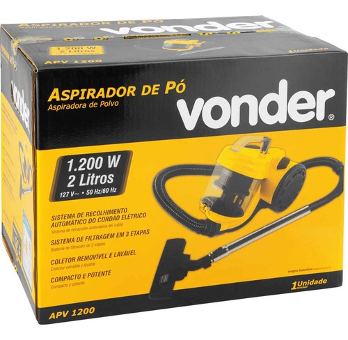 Aspirador de pó 1200W APV1200 VONDER