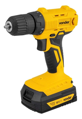 Parafusadeira furadeira a bateria 18V com bateria e com carregador IPFV1852 VONDER Parafusadeira furadeira a bateria 18V com bateria e com carregador IPFV1852 VONDER