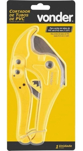 Cortador Tubos PVC 42mm Amarelo Vonder