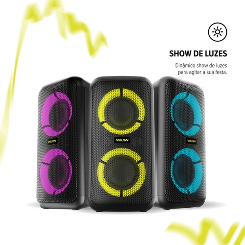 Caixa De Som Bluetooth By Alok Infinite 200 160w Rms Waaw 