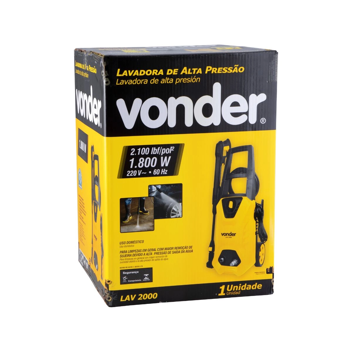Lavadora de alta pressão LAV2000 220V+ Snowfoam 750ml VONDER