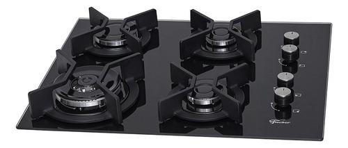 Fogão Cooktop 4Q TC Infinity a gás Mesa Vidro Bivolt Fischer