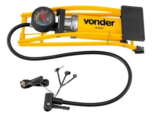 Bomba de ar para encher pneus com pedal VONDER