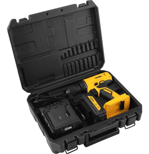 Parafusadeira furadeira a bateria 18V com bateria e com carregador IPFV1852 VONDER Parafusadeira furadeira a bateria 18V com bateria e com carregador IPFV1852 VONDER
