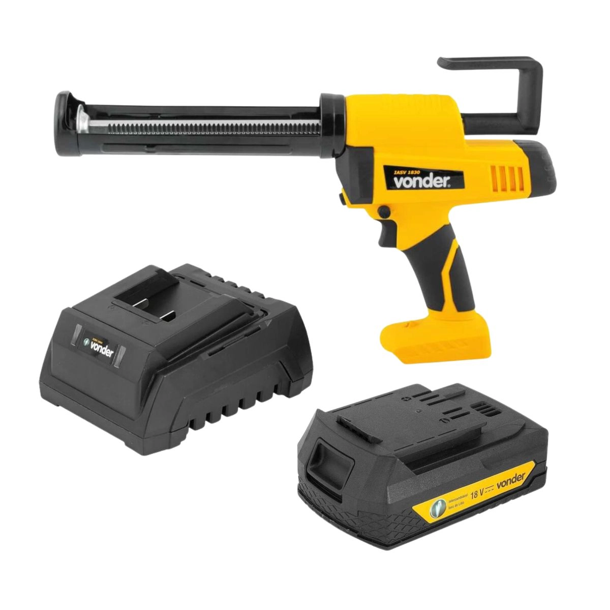 Kit Aplicador p/ silicone IASV1830 Bateria+Carregador VONDER