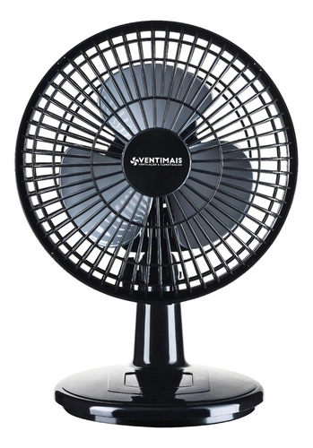 Ventilador Mini Turbo 20CM PRETO/ PRATA Ventimais