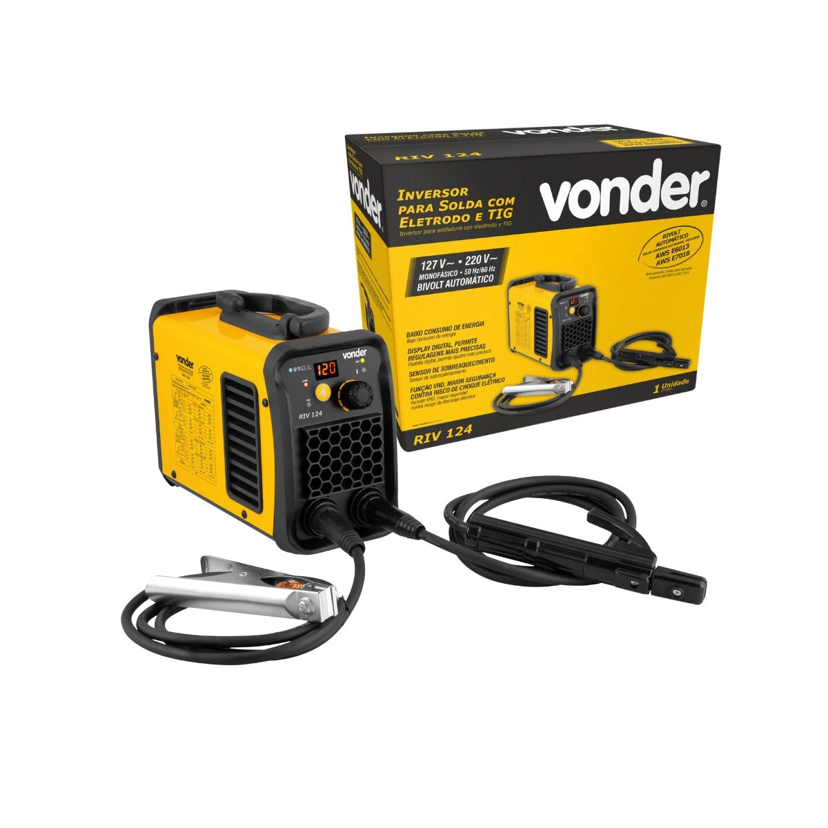 Inversor para solda RIV124 Bivolt VONDER
