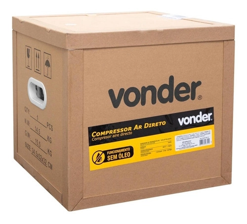 Compressor ar direto para poço artesiano 1hp 110V VONDER Compressor ar direto para poço artesiano 1hp 110V VONDER