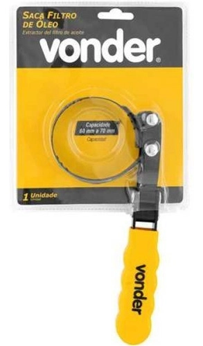 Saca filtro de óleo 60 mm a 70 mm VONDER Saca filtro de óleo 60 mm a 70 mm VONDER
