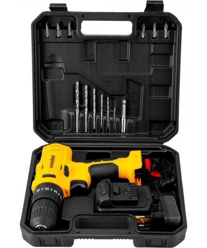 Parafusadeira/furadeira com impacto a bateria 12V fonte bivolt automática PFV120I VONDER Parafusadeira/furadeira com impacto a bateria 12V fonte bivolt automática PFV120I VONDER