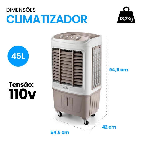 Climatizador Portátil Big Air 45 Litros 110V ELGIN Climatizador Portátil Big Air 45 Litros 110V ELGIN