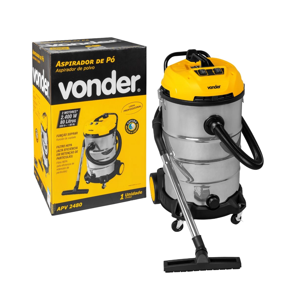 Aspirador de Pó e Líquidos 2400W APV2480 220V VONDER 