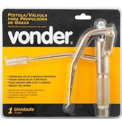 Pistola válvula para propulsora de graxa VONDER Pistola válvula para propulsora de graxa VONDER