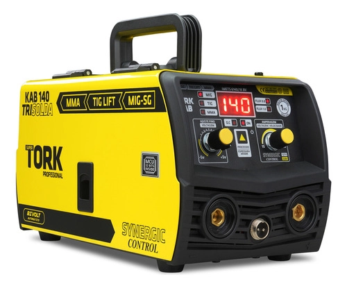 Maquina Inversora de Solda TORK KAB140 MMA + MIG-SG + TIG LIFT Bivolt Maquina Inversora de Solda TORK KAB140 MMA + MIG-SG + TIG LIFT Bivolt