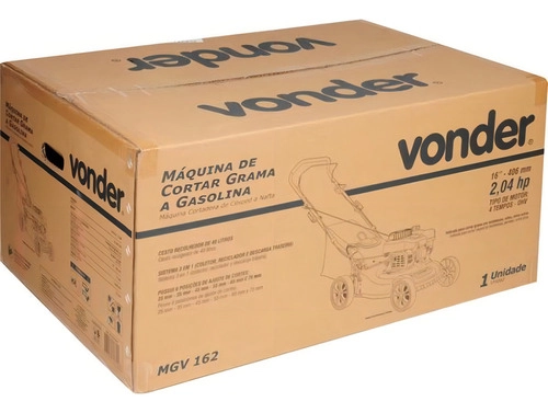 Máquina a gasolina para cortar grama 16" 2 hp MGV162 VONDER Máquina a gasolina para cortar grama 16" 2 hp MGV162 VONDER