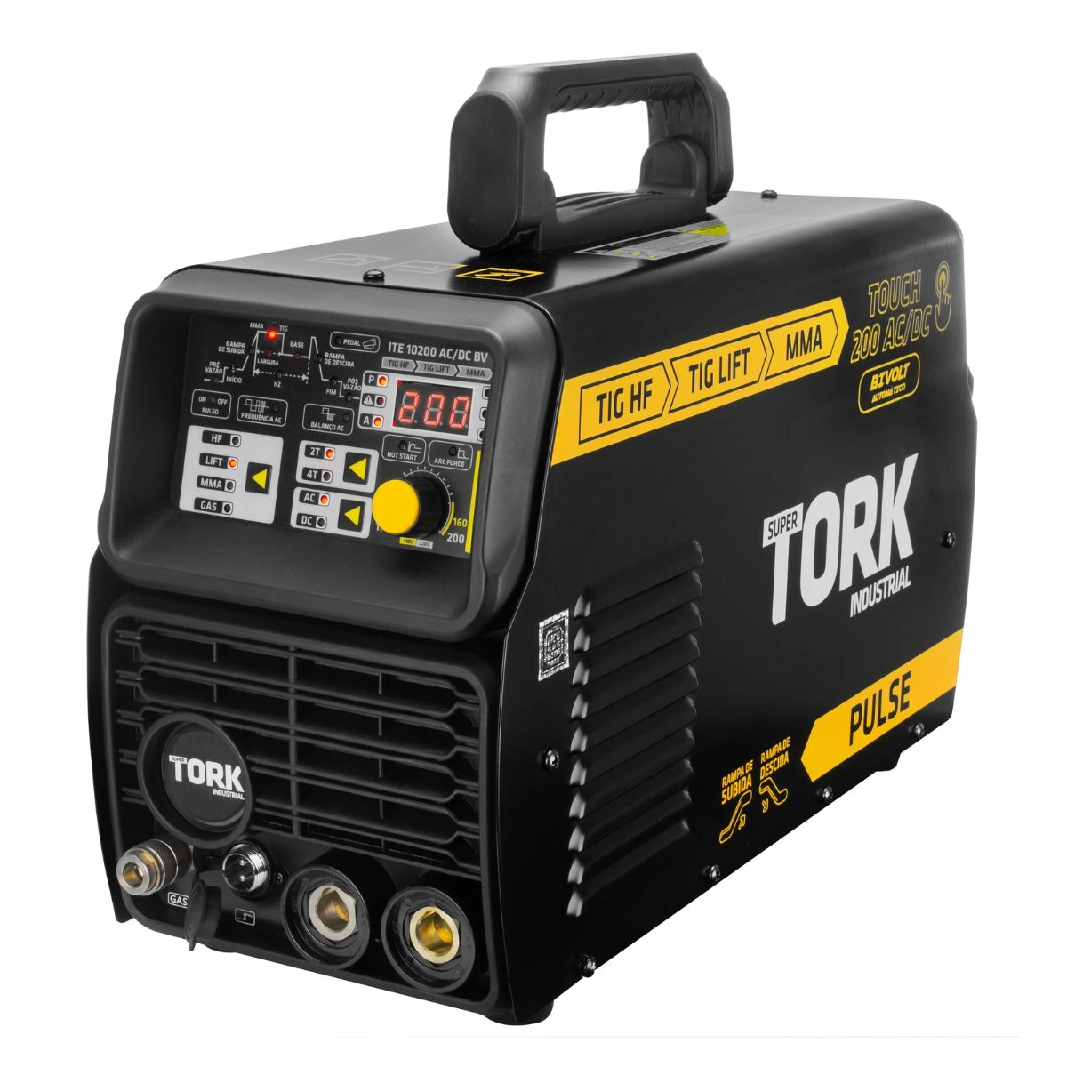 Maquina de Solda TORK Touch 200 AC/DC MMA TIGHF TIGLIFT BV