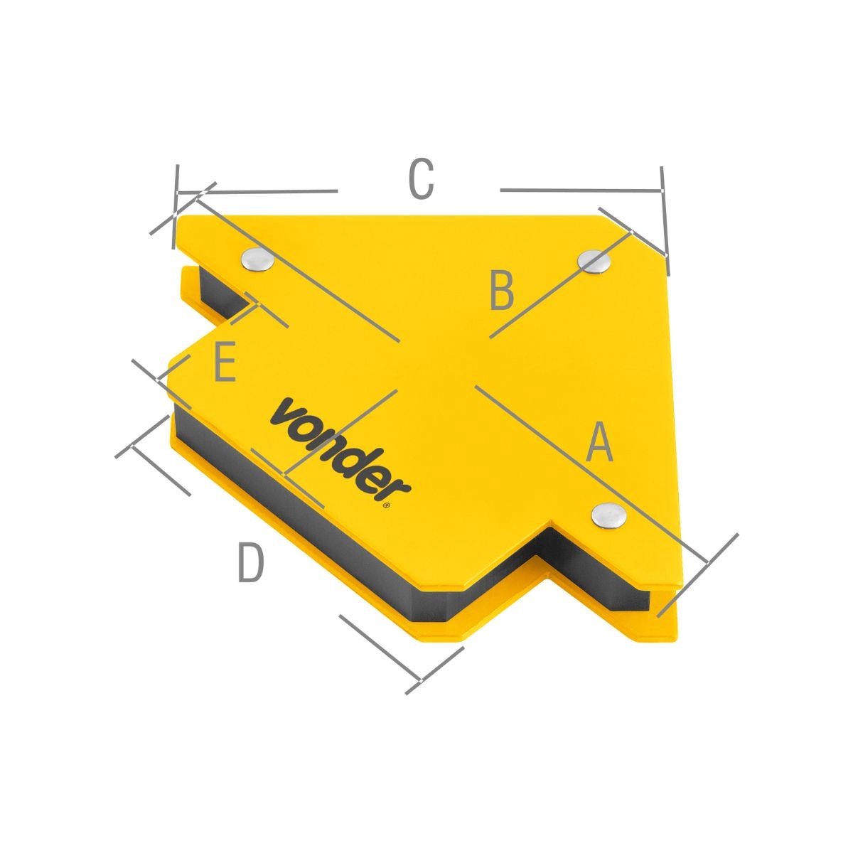 Esquadro magnético 10kgf para soldador VONDER Esquadro magnético 10kgf para soldador VONDER