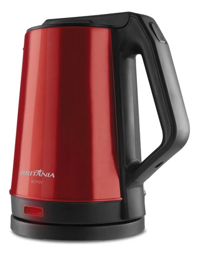 Chaleira Elétrica 1,9L Vermelha BCH12V Inox Britânia