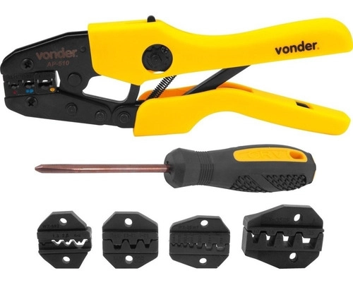 Alicate prensa terminais 5 em 1 Com Maleta AP510 - Vonder Alicate prensa terminais 5 em 1 Com Maleta AP510 - Vonder