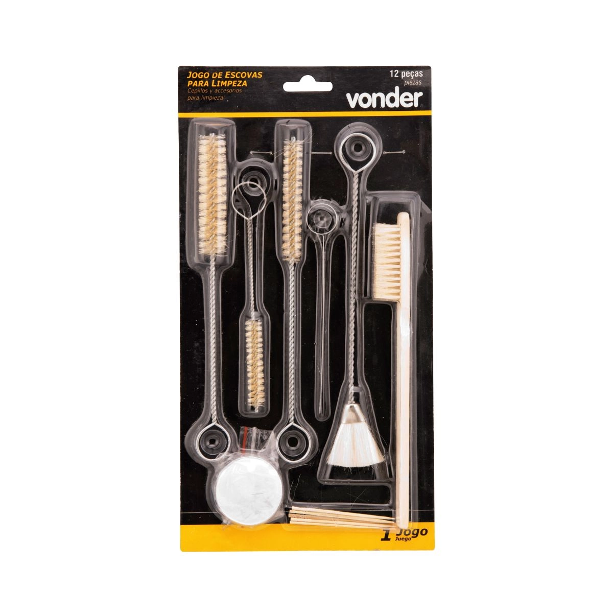 Escovas de limpeza para pistolas de pintura 12 peças VONDER