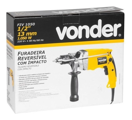 Furadeira Impacto 1/2" Vonder FIV1050 Furadeira Impacto 1/2" Vonder FIV1050