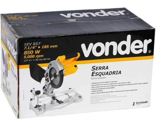 Serra Esquadria 7.1/4 Vonder SEV857 110V