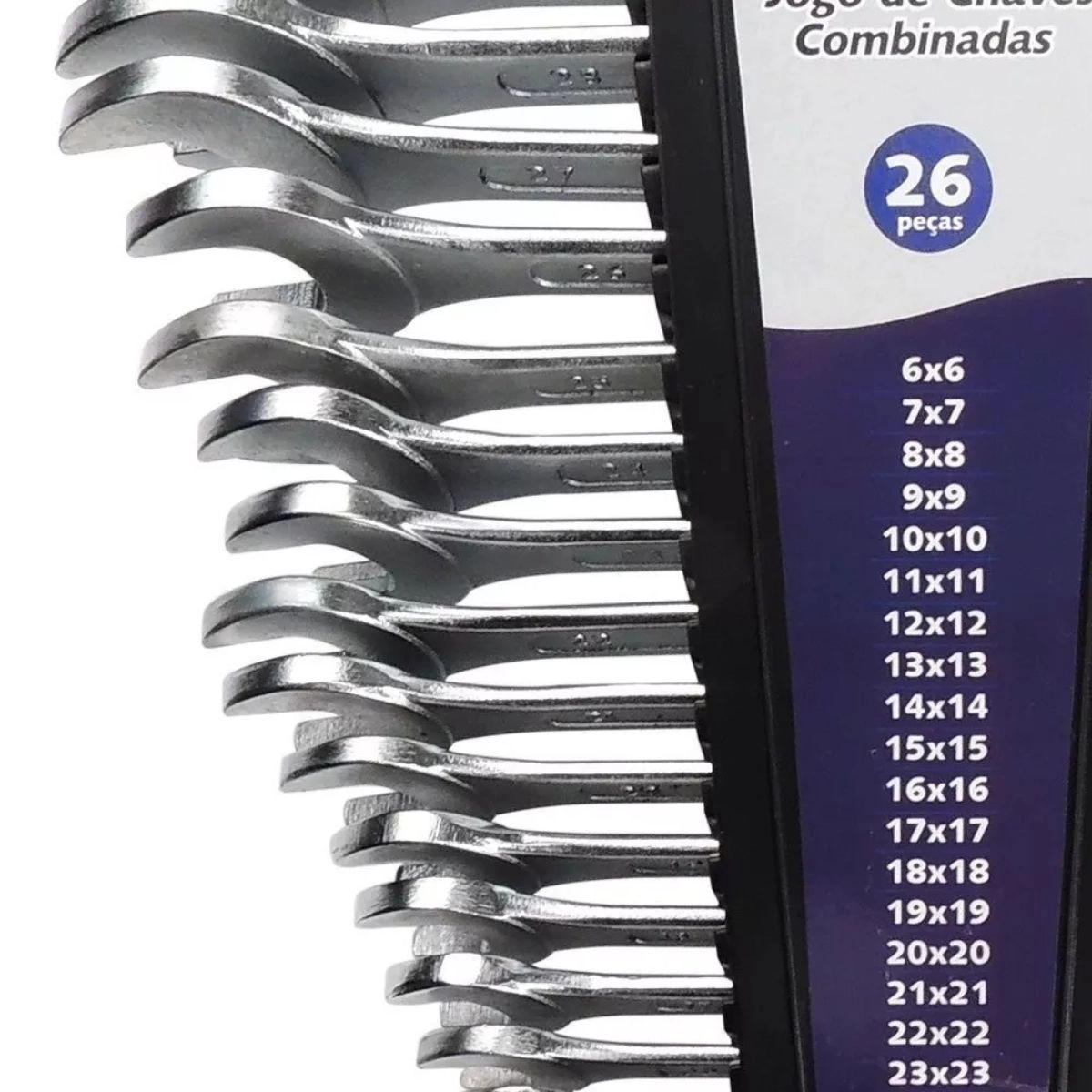 Chave Combinada 6mm A 32mm C/26Pçs BRASFORT