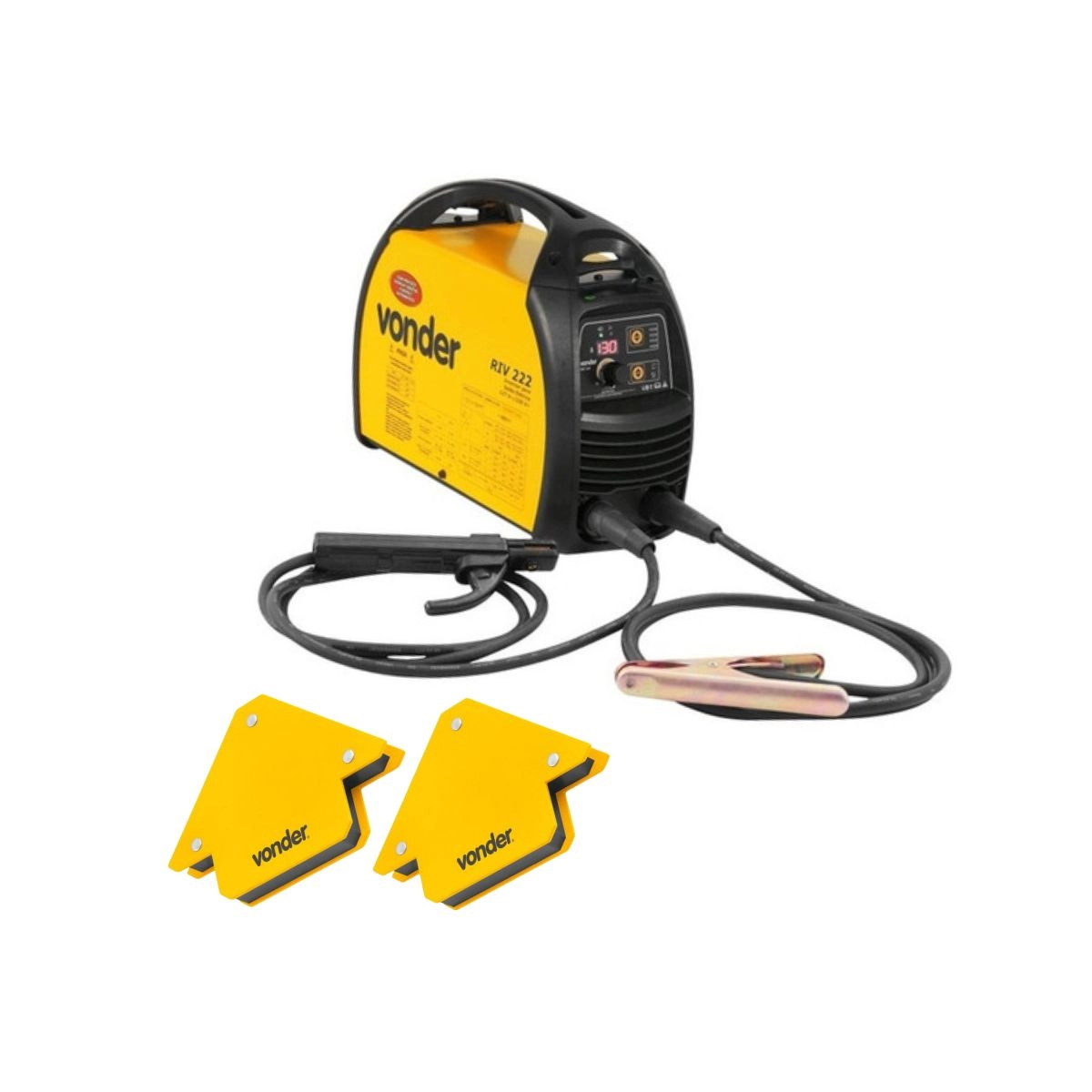Maquina Inversora Solda RIV222 Bivolt + 2 Esquadros VONDER