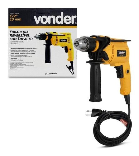 Furadeira Impacto 1/2" Vonder FIV550N Vonder